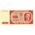 PRL, zestaw 100 złotych 1948 - 3 egzemplarze Serie : ER, KA, IH