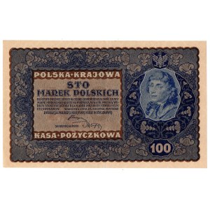 II RP, 100 polských marek 1919 ID SERJA L