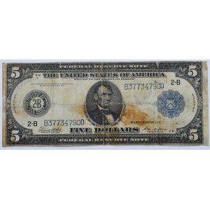 USA, 5 dollars 1914