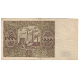 Polská lidová republika, 1000 zlotých 1947 E