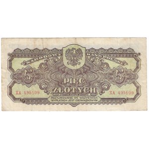 PRL, 5 zlotých 1944 - owym XA