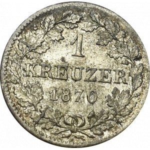 Deutschland, Bayern, 1 krajcar 1870