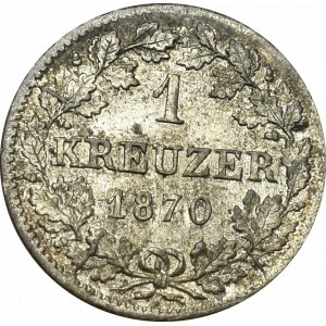 Nemecko, Bavorsko, 1 krajcar 1870