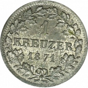 Deutschland, Bayern, 1 krajcar 1871