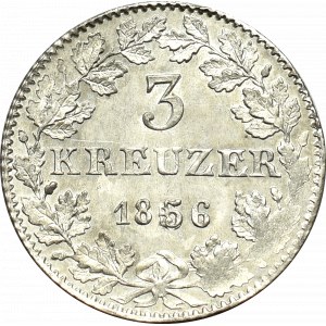 Germany, Frankfurt, 3 krajcars 1856