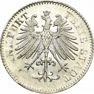 Německo, Frankfurt, 3 krajcars 1856