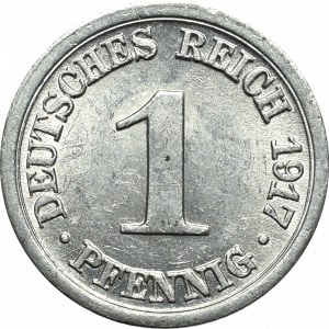 Germany, 1 pfennig 1917 D, Munchen