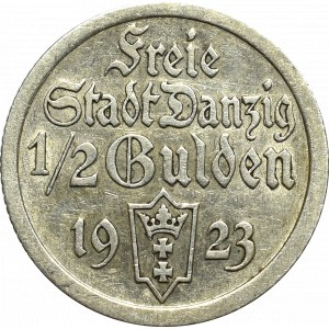 Wolne Miasto Gdańsk, 1/2 guldena 1923