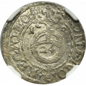 Zikmund III Vasa, půlstopa 1618, Bydgoszcz - NGC UNC Podrobnosti