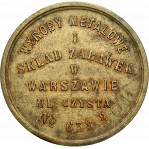 Poland, Advertising token of L. Knoll and Ska Warsaw - Minter's product warehouse