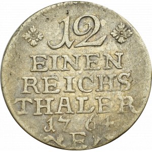 Německo, Prusko, Fridrich II., 1/12 tolaru 1764