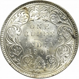 Britská India, 1 rupia 1901, Bombaj