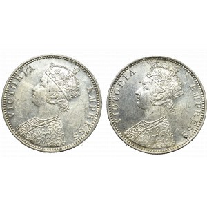 British India, Lot of 1 rupee 1901, Mumbay