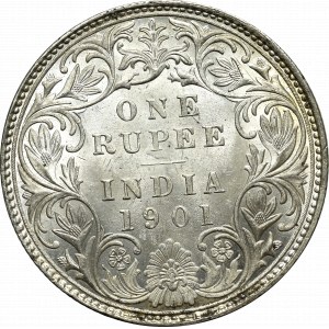 British India, 1 rupee 1901, Mumbay