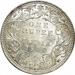 British India, 1 rupee 1900, Mumbai