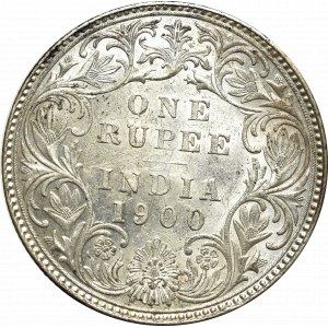 Indie brytyjskie, 1 Rupia 1900, Bombay