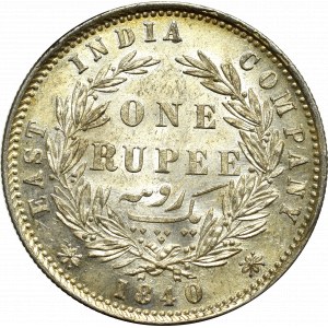 Britisches Indien, 1 Rupie 1840 - 28 Beeren