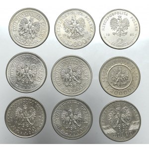 III RP, Zestaw monet kolekcjonerskich w tym 2 złote 1995 Katyń
