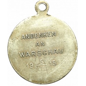 Polska, Medalik Na pamiątkę wkroczenia Niemców do Warszawy 1915