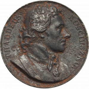 USA, Medal Kościuszko seria sławnych postaci Duranda 1818 - Białogon(?)