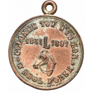 Polska, Medal 50 lat Towarzystwa Wyścigów Konnych w Królestwie Polskim 1891