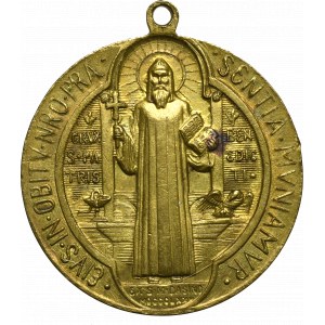 Włochy, Medalik Św. Benedykt Monte Cassino 1880