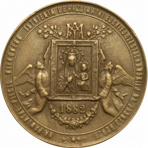 Polska, Medal pamiątka 500 lat obrazu Jasnogórskiego 1882 - kopia