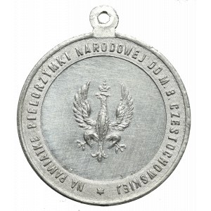 Polska, Medal pamiątka Pielgrzymki narodowej do Częstochowy 1906, Dutkiewicz Siedlce - rzadkość