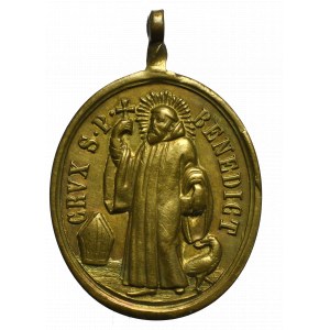 Włochy, Medalik Św. Benedykt XIX wiek