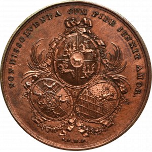 Poniatowski, medaila na pamiatku kurlandskej pocty 1774 - vzácna
