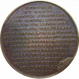 Poniatowski, medaila na pamiatku kurlandskej pocty 1774 - vzácna