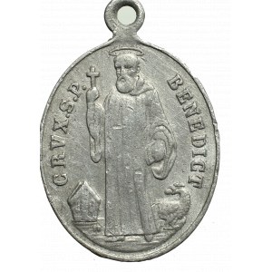 Itálie, medailon svatého Benedikta