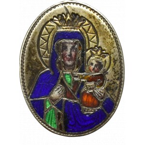 Poland, Mother of God souvenir medallion from Lviv 1913