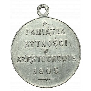 Polska, Medalik z Matką Boską Częstochowską 1905