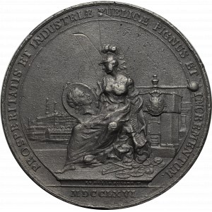 Poniatowski, Münzreformmedaille 1766 - Sammlerexemplar