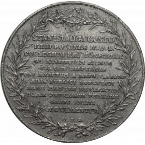 Poniatowski, Medal Reforma monetarna 1766 - kopia kolekcjonerska