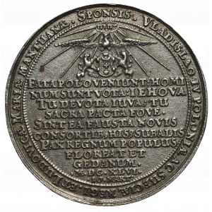 Ladislav IV Vasa, svatební medaile 1646 - sběratelská kopie
