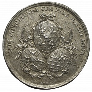 Poniatowski, Medaille zur Erinnerung an die Huldigung von Kurland 1774 - Sammlerexemplar