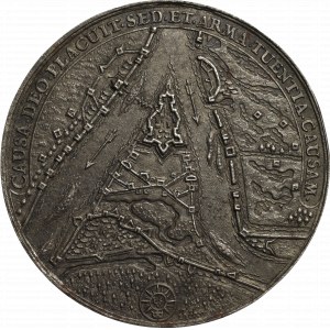 Johannes II. Kasimir, Medaille der Eroberung der Festung Wisloujscie 1659 - Kopie Bialogon(?)