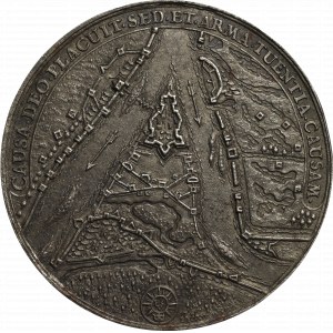 Ján II Kazimír, medaila za dobytie pevnosti Wisloujscie 1659 - kópia Bialogon(?)