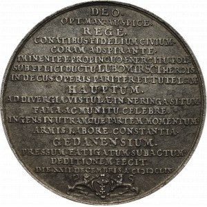 Johannes II. Kasimir, Medaille der Eroberung der Festung Wisloujscie 1659 - Kopie Bialogon(?)