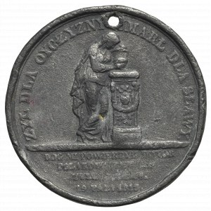 Poľsko, medaila Knieža Józef Poniatowski 1813 - kópia