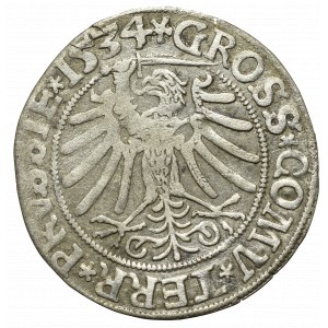 Zikmund I. Starý, groš za pruské země 1534, Toruň