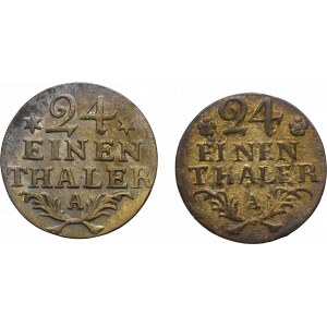 Germany, Preussen, Lot of 1/24 thaler 1782-83