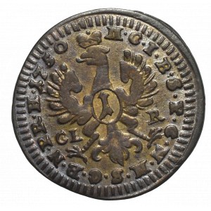 Deutschland, Preußen, 1 krajcar 1750 - FRIDRICUS Fehler