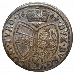 Austria, Sigismund Franz, 3 kreuzer 1664, Hall