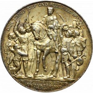 Niemcy, Prusy, 3 marki 1913 - 100 lat wiktorii lipskiej