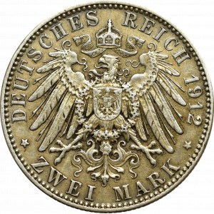 Germany, Bayern, 2 mark 1912