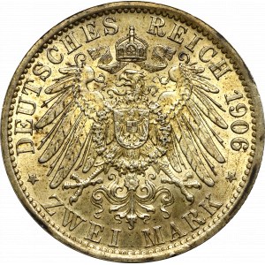 Germany, Preussen, 2 mark 1906