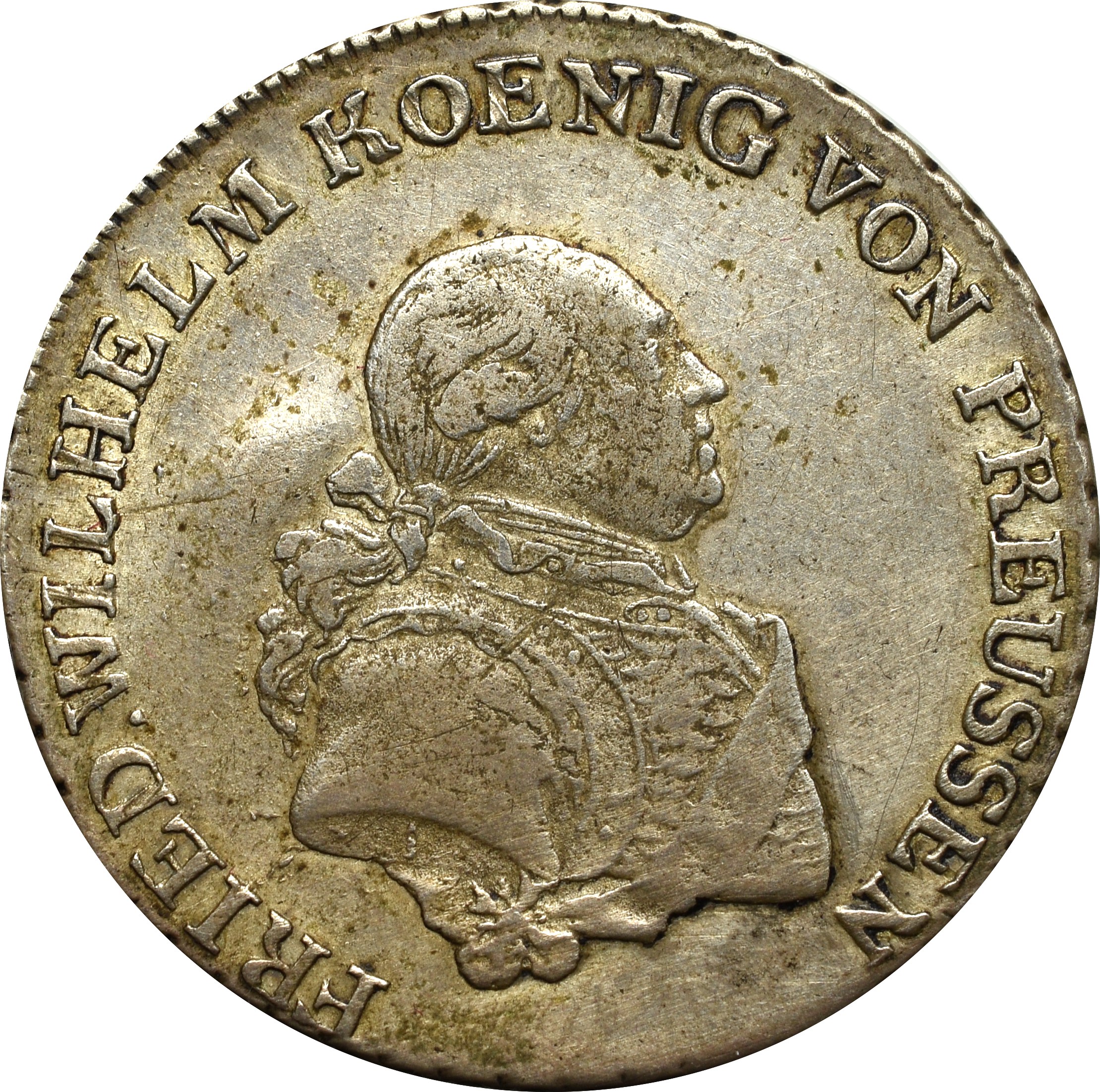 Niemcy, Prusy, Fryderyk Wilhelm II, 1/3 Talara 1792 E, Królewiec ...